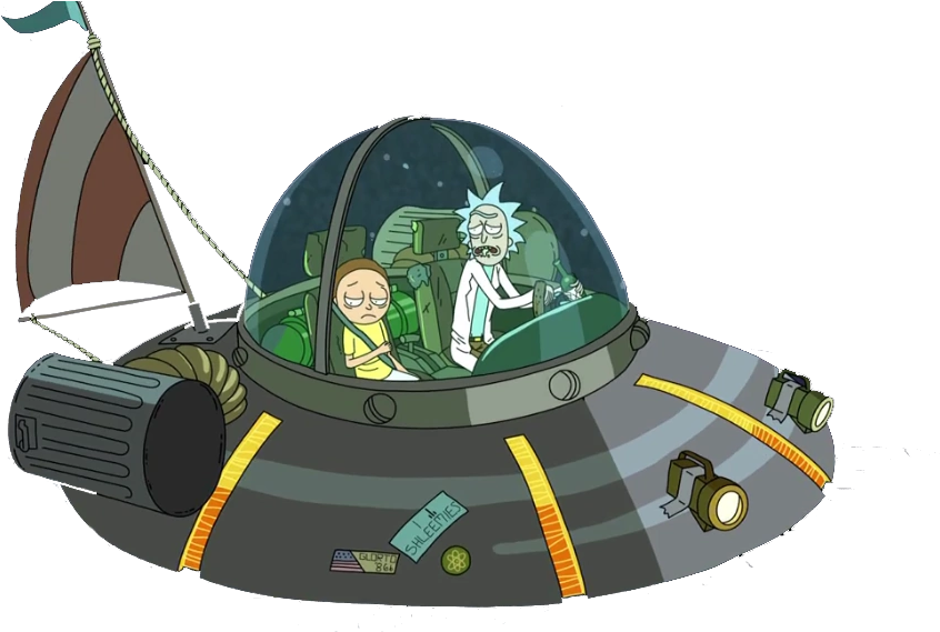 Rick e Morty na nave original